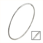 Sterling Silver 2mm Multifaceted Bangle