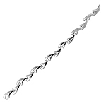 Sterling Silver V-Shaped Links Bracelet